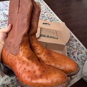 Tecova’s Ostrich Leather The Wyatt, 11.5D mens